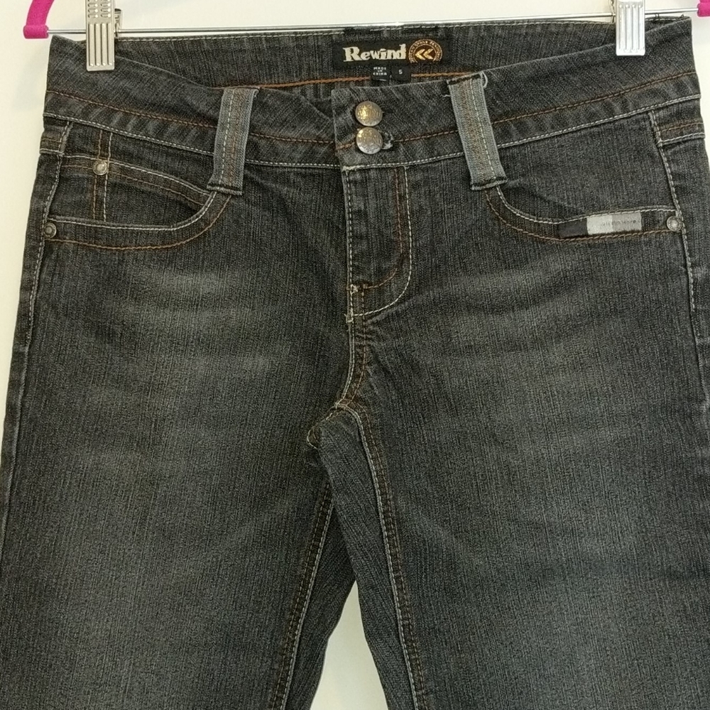 Rewind black jeans pockets